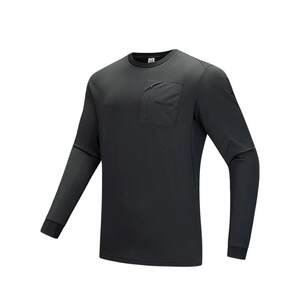 
ANTA outdoor velvet warm long-sleeved T-shirt men's winter round neck pullover bottoming shirt long-sleeved sweatshirt 152516401