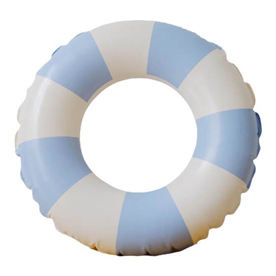 Baby retro striped striped life ring underarms inflatable and thickened anti -rolled flipping circle children's high face value girl swimming ring
