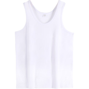 
[Pure Cotton] Italian Summer Men's Pure Cotton Vest Bottoming Underwear Loose Cotton Sports Running Single-piece Shirt