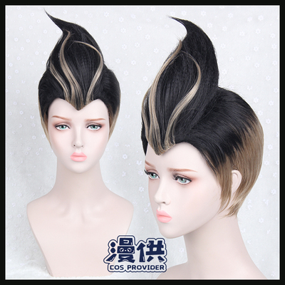 taobao agent Bantu theory of ejection ball dance 2 Tanaka Eye Dream COS wig beauty pointed short black black picking brown gold color