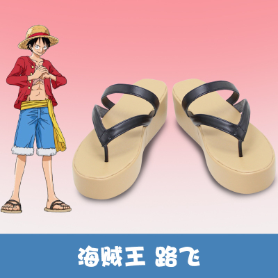 taobao agent F1332 One Piece Theatrical Edition Red Luffy COSPLAY Shoe Customization