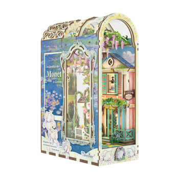 Tongqu assembled book stand Monet Garden building block toys