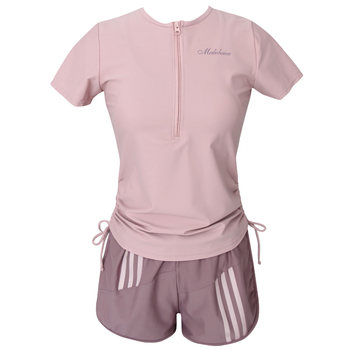 
Split boxer pants slim fit sports swimsuit for women