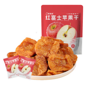 
Delicious Yantai Red Fuji apple dried 0 fat independent small package pregnant women and children snacks dried fruit