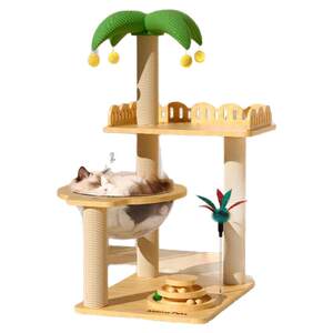 
Cat climbing frame for household small apartments that does not take up space, cat frame, integrated viewing platform, cat toy, space capsule, cat nest, cat tree