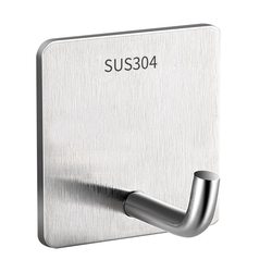 Stainless steel hooks, strong load-bearing adhesive hooks, extended hooks behind the door, kitchen bathroom dormitory wall adhesive coat hooks