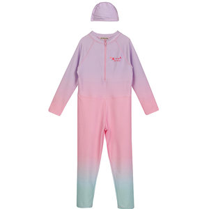 Ivy House Chun Teng Children's Children's Swimsuit Girls' Swim Wicker Pants Swimsuit Swimsuit Fat Hat Casual Wind
