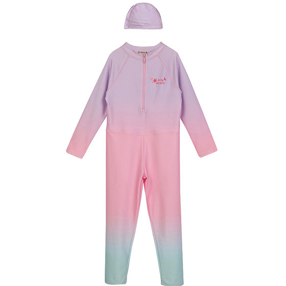 Ivy House Chun Teng Children's Children's Swimsuit Girls' Swim Wicker Pants Swimsuit Swimsuit Fat Hat Casual Wind
