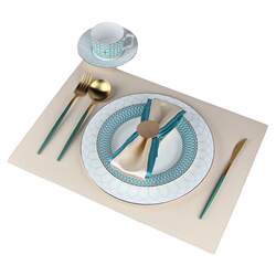 American model room tableware and Western food plate set