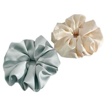 
French satin forest large intestine hair ring for women with high-end fashionable fashionable hair accessories buns and silk heads tied with hair