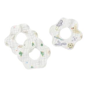 
Tongtai baby bib pure cotton newborn baby breathable anti-vomiting pad towel baby seersucker saliva towel bib