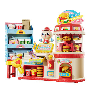 
Children's toys girls educational 3 to 6 years old internet celebrity 4 play house burger convenience store little girl New Year gift 8