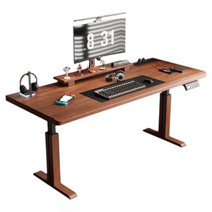 
Pu Zhiya Intelligent Electric Lift Desk Workbench Double Home Desktop Computer Desk Solid Wood Gaming Desk