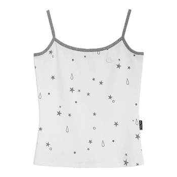 
innomoood'tears star'Star teardrops full print elastic knit contrasting suspender to make you look slim and cover your breasts