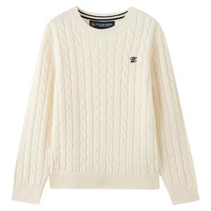 
[100% sheep wool]eland kids clothes for children's clothing boys and girls knitted sweaters autumn and winter cable sweaters