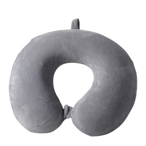 
Solid color U-shaped pillow neck protection custom logo nap memory foam outdoor slow rebound pillow U-shaped pillow factory