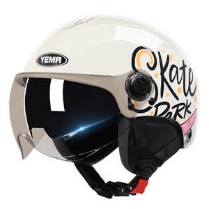 Mustang new electric car helmet for women in summer sun protection half helmet 3C certified men four season battery motorcycle safety helmet
