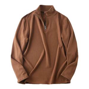 
Spring and autumn casual half turtleneck sports slim long-sleeved pullover sweatshirt simple men's stand collar half zipper autumn inner wear