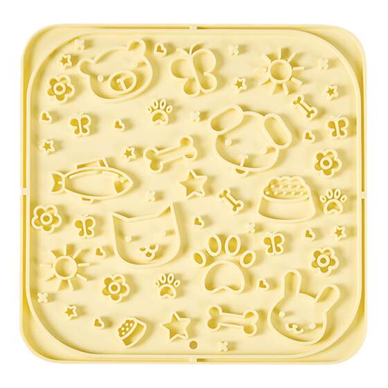 
Mango Mango pet cat dog silicone slow food mat can licking plate slow food bowl licking bowl prevents overturning