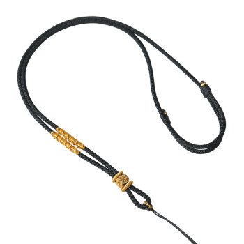 Gold eight treasures compass hand-woven pendant lanyard