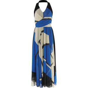 
MARYLING Ma Lilin loose nautical sailboat blue printed long skirt large A swing skirt A1CCW62470