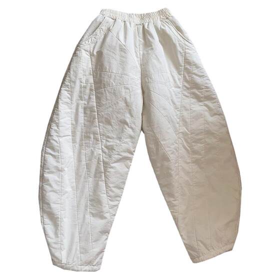 
Down cotton trousers for women, European style, loose nine-point cocoon-shaped trousers for outer wear, new fashionable trousers for women, new styles for women