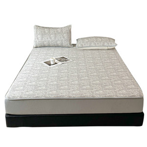 
Summer ice silk bed sheet single piece machine washable cool bed cover 2026 new bed sheet all-inclusive mattress protector