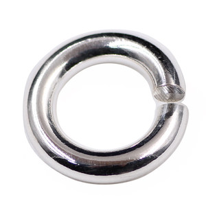 
S999 sterling silver open ring closed ring DIY handmade accessories buckle silver bracelet necklace buckle connection circle