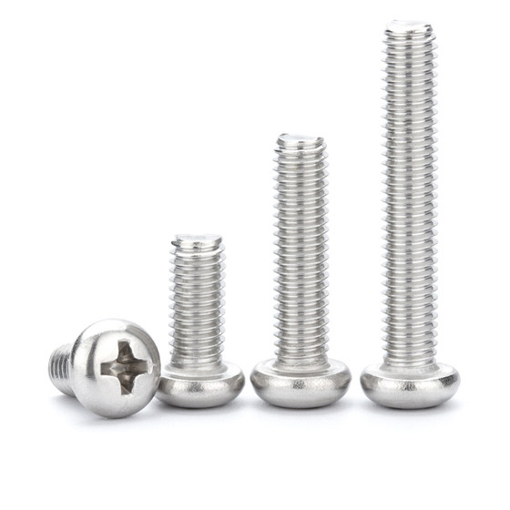 304 stainless steel round head screw plate head cross screw round header tooth bolt small screw M2M3M4M5M6
