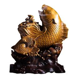 Official Chen Qiaosheng Stove Direct-operated Store Incense Stove Copper Stove Collection Carp Leaping Over The Dragon Gate Antique Antiques High-end Gifts For The Spring Festival
