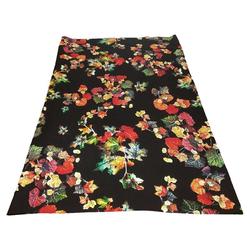 Mulan Cotton Fabric Cloth Head Factory Thread Roman Spring And Autumn South Korea Floral Mulan Cotton Stretch Knitted Fabric