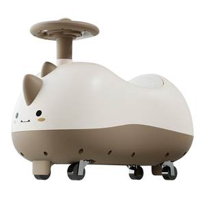 lunastory panda slithering car children's car one year old gift anti-side refurbished baby peanut car