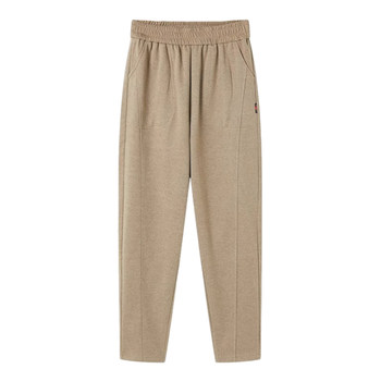 
Thickened high-waisted loose mom pants for spring, autumn and winter