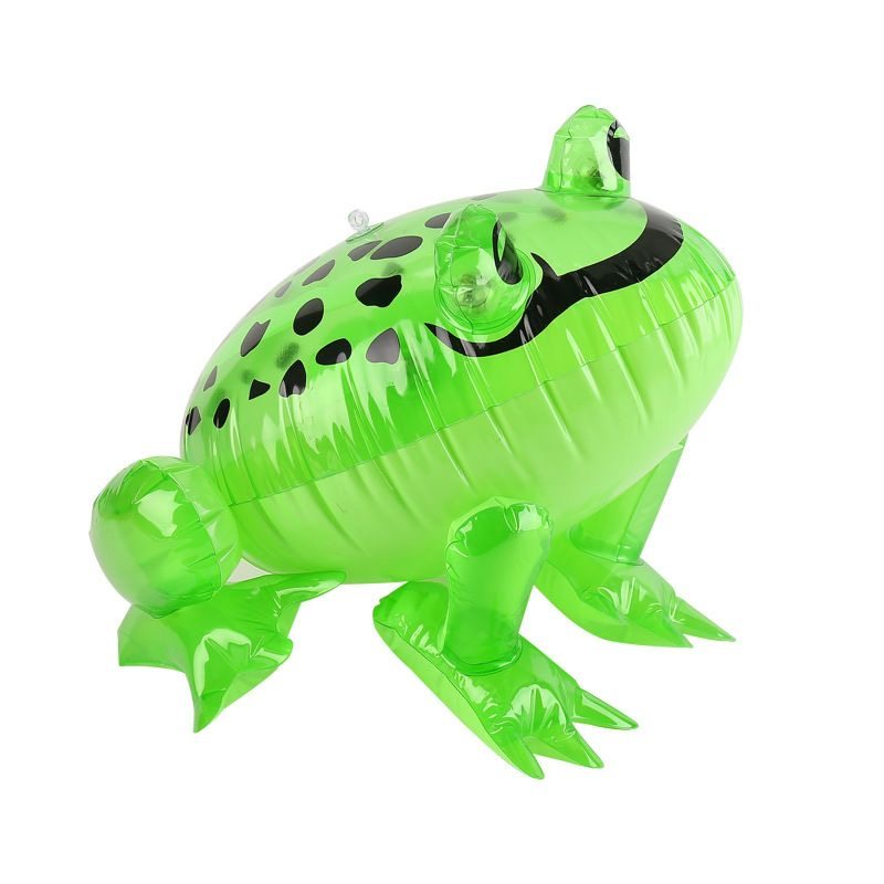 Grenouille gonflable Toy Floating In swimming pool Photo Stock - Alamy