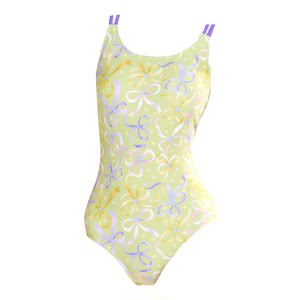 
2026 new style small fresh bow swimsuit women's one-piece triangle racing swimming pool professional popular swimsuit