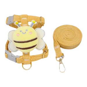 Little bee cat traction rope prevents breaking and going out I-shaped chest strap vest single rope dog-shaped traction rope