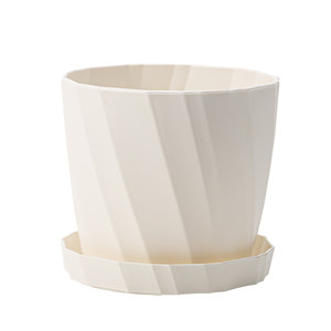 
Flower pot plastic household ceramic resin small longevity flower special with tray integrated potted plant 2026 new planting pot