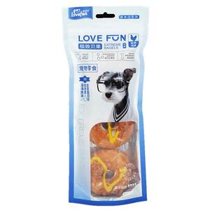 
Aidehuan puppy teething stick, bite-resistant chicken, duck, cowhide ring, Schnauzer, large dog pet, dog snack donut