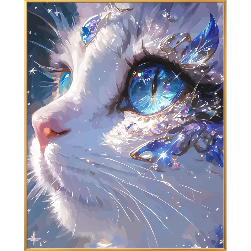 油彩画　猫 019db415a761e75942444c57b98acd