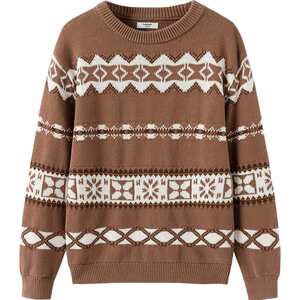 Balabala boys sweater medium-sized children's base shirt children's sweater autumn and winter new style girls' baby thickened