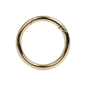 
Metal zinc alloy spring buckle diy open ring ring movable key chain women's bag accessories hook buckle connecting ring