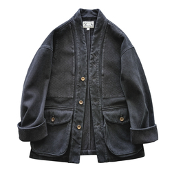 Celebrity Cotton Multi-pocket Taoist Robe Hanfu Jacket Retro Loose Version Kendo Jacket Non-porterclassi