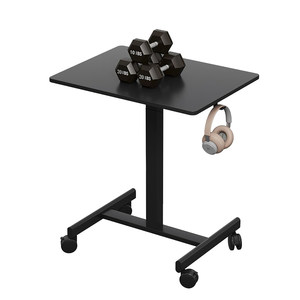 Qiao classmates pneumatic center lift table home office lift computer table with roller bedside table bedroom T