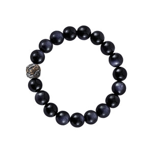 Craftsman Obsidian Bracelet Original Crystal Bracelet Road System Transfer Beads Men's First Hand Decoration Ice Color Eye Text Play Beads