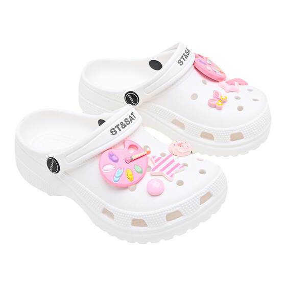 
Saturday children's shoes, clogs, girls' summer outer wear, soft-soled, comfortable, breathable, versatile sandals and slippers, lightweight beach shoes