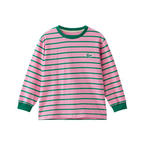 
soyo Sheyu Liangcang children's clothing soft cotton children's T-shirt spring and autumn boys' long-sleeved girls' striped bottoming shirt
