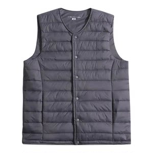 
Daily single! Lightweight waterproof and windproof quilted cotton vest for men, autumn and winter, versatile casual vest for men, inner jacket