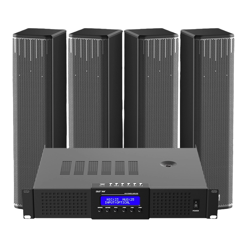 广州产SAST先科A-17线性阵列音柱音箱铝合金专业会议室舞台音响组合