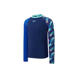 
Speedo/Subitao Hualala series boys' long-sleeved sun protection swimsuit and knee swimming trunk suit chlorine-resistant sun protection