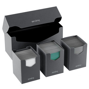 
sanseking three-compartment PP cloth card box 300+ large-capacity storage box Pokémon Magic: The Gathering competitive card box